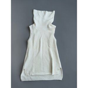 WHITE HOUSE BLACK MARKET White Knit Turtlneck Sweater Size XS